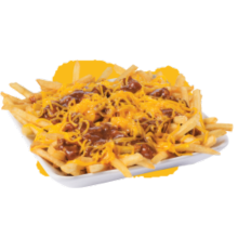 Fries with meet and cheese top