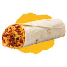 meat and cheese burrito